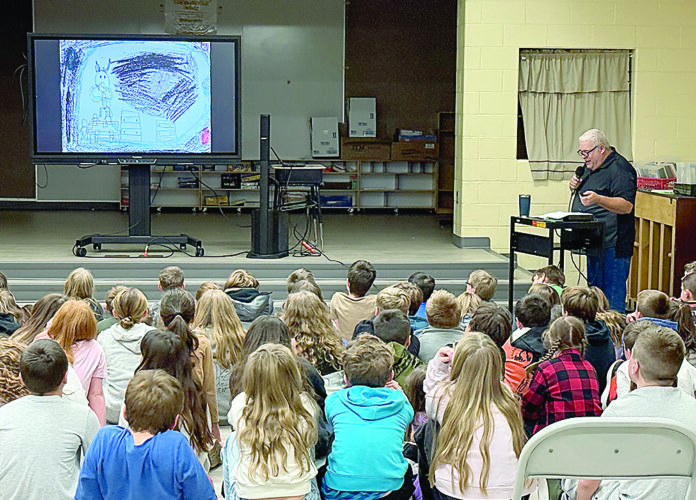 Author helps Tyrone Area Elementary School students to produce their own stories